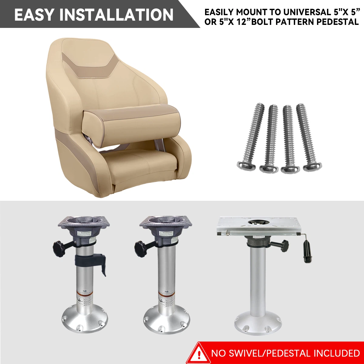 Подесиви седиште на врхунским бродом са робусном и стабилном базом